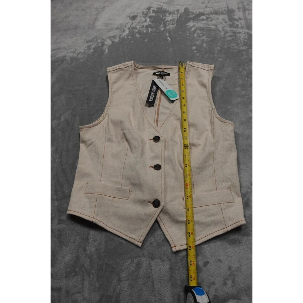 NWT Steve Madden Medium Oatmeal Beige Micky Top‎ Vest